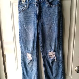 Girls size 10 distressed jeans